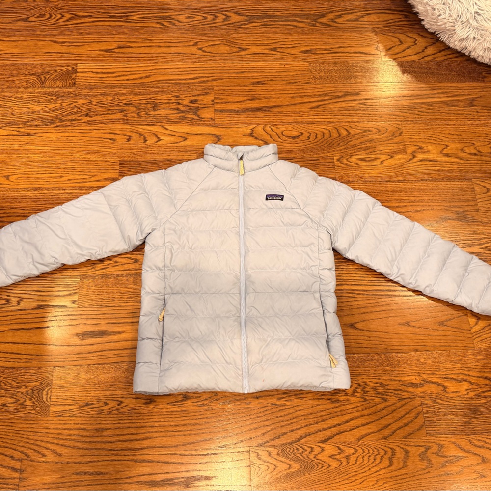 Patagonia Girls Down Sweater Jacket - size XL - Light Blue